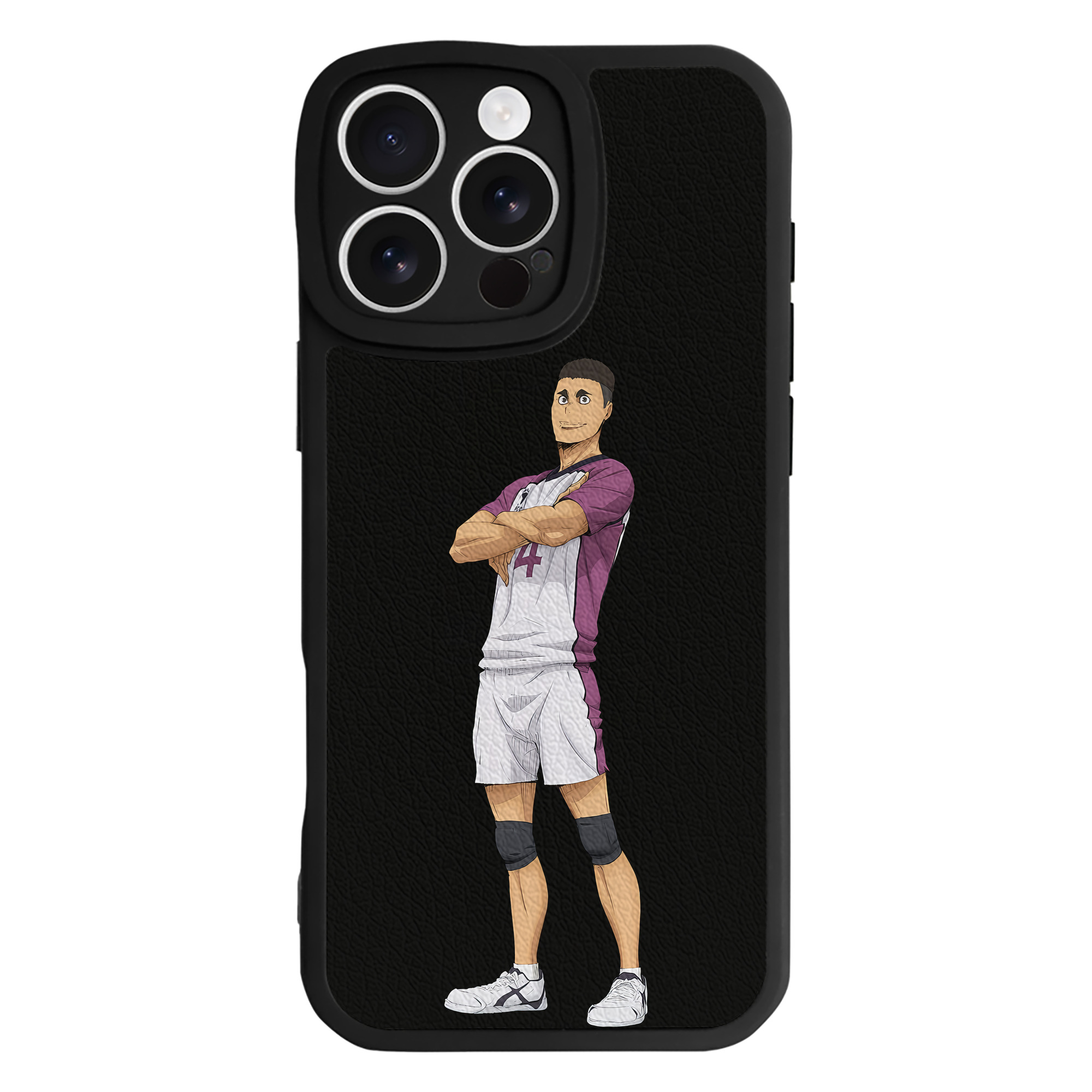 （画像用） ハイキュー!! Haikyu!! 【iPhone 16シリーズ対応】シリコンスマホケース（レザー調） 材質：シリコン